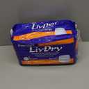LivDry Adult Diapers Large Incontinence Underwear, Overnight, Leak Protection, 16-Pack