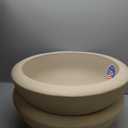 ARBORA 21" Santorini Bowl 2-Pack with Classic Cream Finish - Polyresin Indoor and Outdoor Planters, Durable, Weatherproof, Lightweight, Large Plant Pots for Patio, Garden, Deck, Entryway