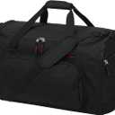 55L Sports Gym Duffle Bag for Men - 22 inch Large Duffel bag for Workout, Travel, Weekender, Fitness (Black)