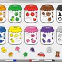 10 Pieces Color Recognition Magnetic Sorting Set Educational Magnet Color Baby Toddlers Kids Magnets for Refrigerator Whiteboard, Above Ages 3