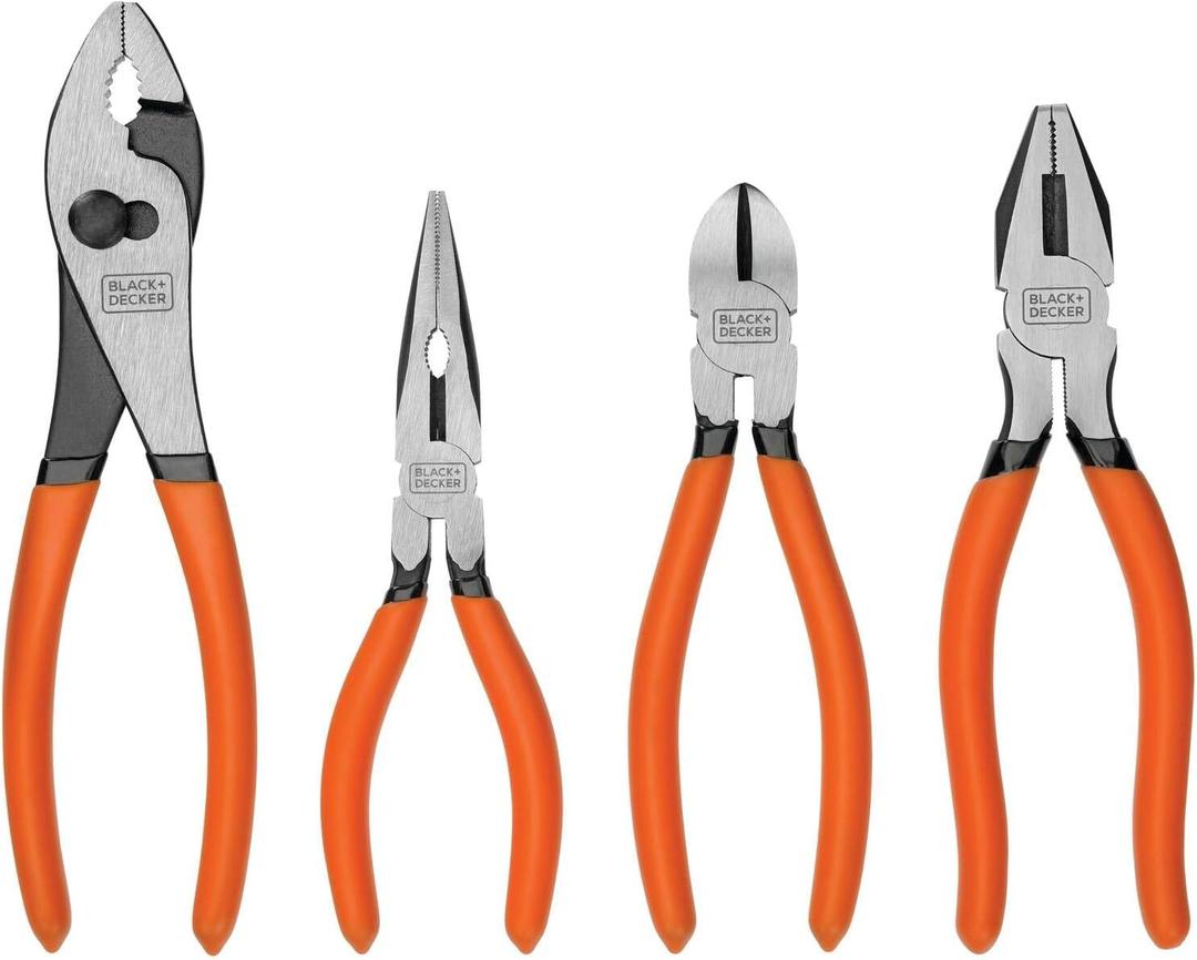 BLACK+DECKER Plier Set, 4-Piece (BDHT84002)