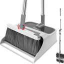 Broom with Dustpan Combo Set,51 Adjustable Long Handle,Broom and Dustpan,Durable & Versatile,All-in-One Effortless Cleaning for All Floors