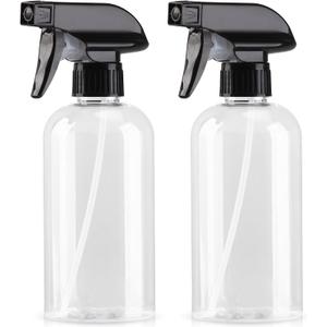 Spray Bottle for Plant - 12.85oz/380ml Fine Mister Plastic Empty Spray Bottles, Clear Water Spray Bottle for Plants, Hair, Cleaning - BPA Free - Leak Proof