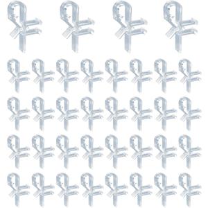 40 pcs 1.5 inch Hidden Valance Clips for Horizontal Blinds Retainer Holden for The Valance with a Groove in The Back
