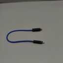 SOOPII 100W USB C to USB C Cable, 1FT Nylon Braided Type-C Cable with LED Display for iPhone 15/15 Plus/15 Pro/15 Pro Max, MacBook Pro, Samsung Galaxy S22/S10, Pixel, LG (Blue)