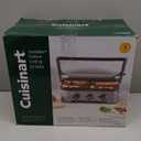 Cuisinart Griddler Indoor Grill, Panini Press, Sandwich Maker & More, 5-in-1 Grilling, Dishwasher-Safe Nonstick Cooking Plates, GR-4NNAS, Stainless Steel