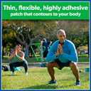 Salonpas Maximum OTC Strength Lidocaine 4% Pain Relieving Flex Patch, Apply for Up to 8 Hours, Unscented, Thin, Flexible, Lightweight, Patch Stays in Place, 7 Patches