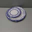 40 Pcs Paper Plates Chinoiserie Flower Scalloped Paper Plates 7 & 10 Inch Blue White Floral Disposable Plates for Wedding Birthday Spring Summer Party Table Supplies