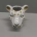 47th & Main Wild Safari Shaped Ceramic Planter Flower Vase for Succulents Small Plants and More, 6" Tall, Leopard