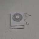 Small Desk Fan,Rechargeable USB Fan Battery Operated,Ultra Quiet, Strong Wind, 3 Speeds Travel Fans (White)