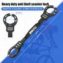 IMAYCC Scooter Lock, 4 Digit Combination Electric Scooter Lock Anti Theft Heavy Duty Resettable with 3 Key, Chain Lock for E Scooter Bike Motorcycle & Door