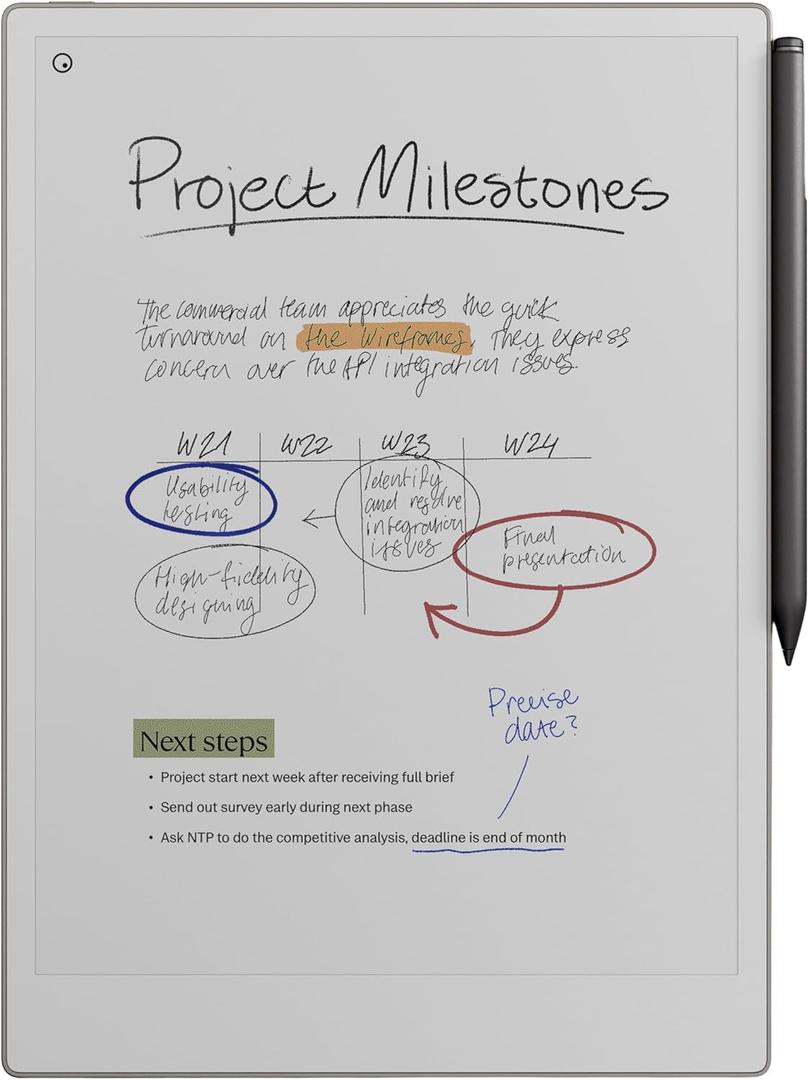 ReMarkable Paper Pro Bundle Includes 11.8 reMarkable Paper Tablet, and Marker Plus Pen with Eraser