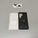 DEERLAMN Case for Samsung Galaxy S24 Ultra with Slide Camera Cover+Screen Protector (1 Pack), Rotated Ring Kickstand Military Grade Shockproof Protective Cover-Black | Screen Protector, 1 Pack, Military Grade, Shockproof (S24 Ultra-6.8 Inch)