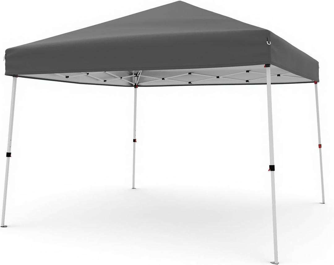 Canopy Tent, Garvee 12X12 FT Pop Up Canopy Outdoor Instant Tent Slant Legs with Carrying Bag, Portable Gazebo Shelter for Patio Deck Garden Beach - 10X10 FT Canopy Cover