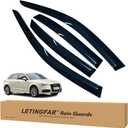 Window Visors Rain Guards for Audi A3 2014 2015 2016 2017 2018 2019 2020 Accessories, Wind Deflectors Vent Shades for Audi A3