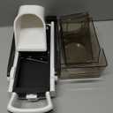 ONCE FOR ALL Upgrade Safe Mandoline Slicer Plus, Biger Size, Adjustable Vegetable Food Chopper Potato Fries Cutter, Detachable Blade, Kitchen Chopping Artifact, Gift (Black)