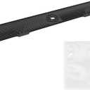 Draining Mat, Black Silicone, Kitchen Sink Splash Guard with Non-Slip and Central Drain Hole, 33 in Length