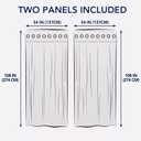 PureFit Sheer Outdoor Curtains for Patio Waterproof/Weatherproof, Fade Resistant Outside Voile Curtains for Gazebo, Front Porch, Pergola, Sun Filtering Privacy Curtain, 54 x 108 inch, Set of 2, Beige