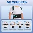 Back Brace Posture Corrector for Women and Men, Upgraded Full Back Brace Support, Adjustable Shoulder Back Support, Upper and Lower Back Pain Relief - Scoliosis, Hunchback, Hump, Thoracic, Spine Corrector (XX-Large)