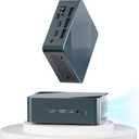 Getorli Mini PC, AMD 3550H(Max 3.7GHz), Mini Computers 16GB DDR4 RAM 512GB SSD, Mini Desktop Computer 4K 60Hz Displays/Dual HDMI/Type-C&USB3.2 Ports/LAN RJ45/WiFi 5/BT5.0 for Home/Office/Business