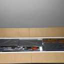 Black Dresser for Bedroom, 65 inch TV Stand with Charging Station & LED Lights, 7 Fabric Drawers with Solid Wood Top for Living Room, Closet
