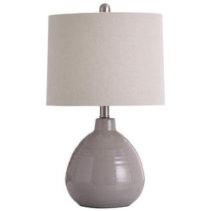 Stylecraft Cameron 21 1/2" High Glacier Gray Jug Ceramic Table Lamp