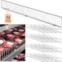 Yaocom 20 Pcs Gondola Shelf Fence 48x3'' Retail Front Wire Guard, Metal