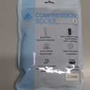 Ktinnead Thigh High Compression Stockings Footless 20-30mmHg for Men & Women (X-Large, Black)