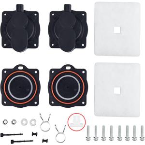 HP60/80 Air Pump Rebuild Complete Kit for Hiblow HP 80, HP 60 Aerators, HP-80-0110, with White Switch