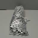 10 Pack Silver Metallic Vinyl Placemats for Thanksgiving, Christmas, Holiday, Leaf Design, 14.4 in