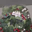 4 Pcs Christmas Artificial Christmas Eucalyptus Wreath 10 Inch Greenery for Front Door Cabinets Indoor Outdoor Wall Decor Christmas Wall Home Kitchen Porch Window Decoration