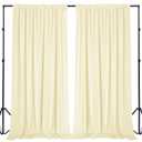 Sugargirl 10x10FT Light Yellow Backdrop Curtains Polyester Photo Backdrop Drapes Curtains 2 Panels with Rod Pockets for Party Birthday Wedding Photography Home Decoration