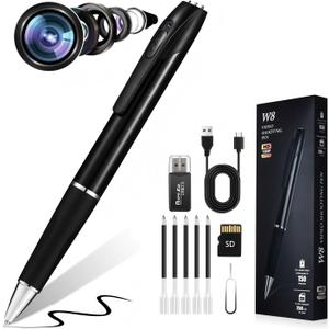 Mini Hidden Camera Pen，Nanny Cam Mini Security Cameras，Long Battery Life，Easy to Use，Micro Pen Camera for Capture Important Moment