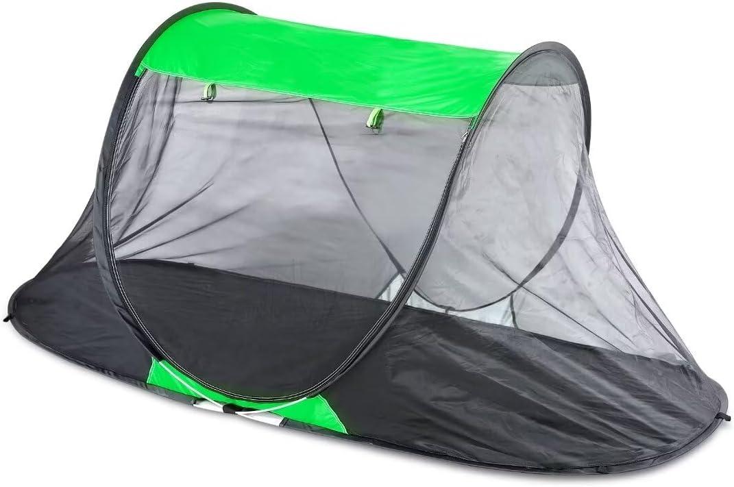 1 Person Pop-up Mosquito Tent for Camping - Breathable & Fine Mesh Camping Bug Screen Net with Carry Bag, 7.5ft Instant Portable Screen Tent for Adults Men Women Summer Hiking