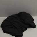 BDDC Table Skirt for 4 Foot Tables - One-Piece Black Tablecloths and Skirt, Wrinkle Resistant Ruffles Elastic Cover for Banquets, Weddings, Events, Parties (48" x 30" (Rectangular))