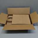 RACETOP50 PCS Gift Bags with Handles,8 x 4.25 x 10.5 Inches,Gift bag,Brown Paper Bags with Handles bulk, Shopping,Party, Retail, Merchandise, Favor