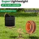 Garden Hose 75FT, Non-Expanding Water Hose Ultra Lightweight, Kink-Free, Burst-Resistant, Lead-Free, Durable & Flexible High-Pressure Hose for Yard, Lawn, Outdoor, Car Washing