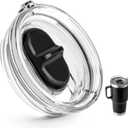 30 oz Replacement Screw Top Lid for YETI TraveI Mug with Threads Only, Spill Proof Stronghold Lid for YETI Threaded Travel Mug(1 Pack)