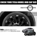 Wheel Rim Protect for Tesla Model Y 21" 2020-2024, Gunpowder, 4Pcs, 2020-2024 Model Y 21in