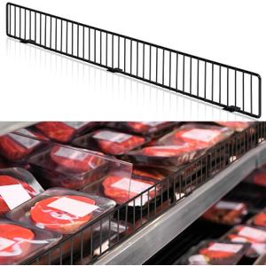Yaocom 1 Pcs Retail Gondola Shelf Front Wire Fence Guard, Black, 36" X 3"