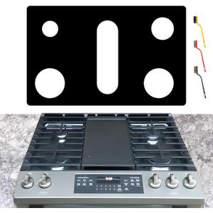 Stove Cover For General GE 30 Inch Gas Range Model JGS760SP4SS JGS760SP1SS JGSS66FELDS JGSS66SELSS JGSS86SPSS Upgraded 0.5MM Thickness Reusable Burner Guard For For GE Gas Stove Top Protector