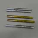 ARTISTRO 6 Acrylic Gold & Silver Paint Pens - 0.7mm Extra-Fine Markers - Great for Greeting Cards, Ornament Decor, & More