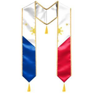 2 x Filipino Graduation Stole 75" Embroidered Philippines Graduation Sash