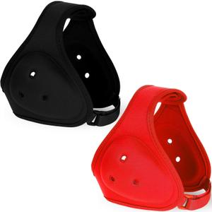 Jerify 2 Pcs Wrestling Headgear for Kids Youth Soft Grappling Headgear Wrestling Adjustable Ear Guard Protective(Black,Red)