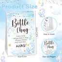 TrelaCo Bottle Chug Baby Shower Game 20 Pcs Baby Bottles Shower Favor with 1 Elephant Theme Sign for Gender Reveal Party Supplies Gifts(Blue)