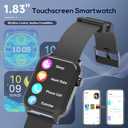 Smart Watch for Men, 120 Sports Modes Smartwatch with 1.83" HD, Alexa Built-in, Heart Rate/Sleep Monitor, IP67 Waterproof, Bluetooth Call & Music Control Fitness Watch for iPhone/Android (Black)