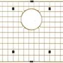 Sinks Protector Matte Gold 304 Stainless Steel Kitchen Sink Bottom Grid, Rack (27''x15'')