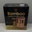 Bag Storage Organizer for Kitchen Drawer, Bamboo Organizer, Compatible with Gallon, Quart, Sandwich and Snack Variety Size Bag (1 Box 5 Slots)