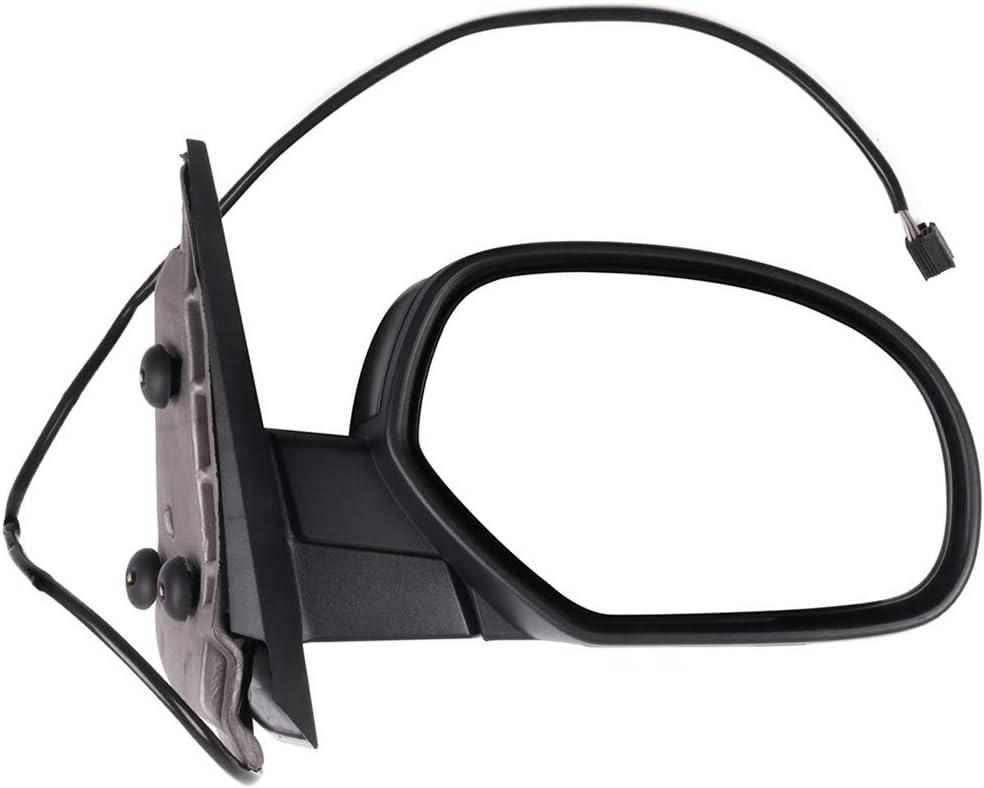 ECCPP Replacement fit for 2007-2013 For Chevy Avalanche 15002008 2009 2010 2011 2012 2013 FOR GMC Sierra 1500 Heated Power Black Textured Door Mirror Passenger Side Mirror, 42 cm