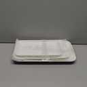 DELLING Large Serving Platter Set 16/14/12inch Large Serving Tray - Rectangular White Serving Trays for Party, Turkey Platter Set of 3, Christmas